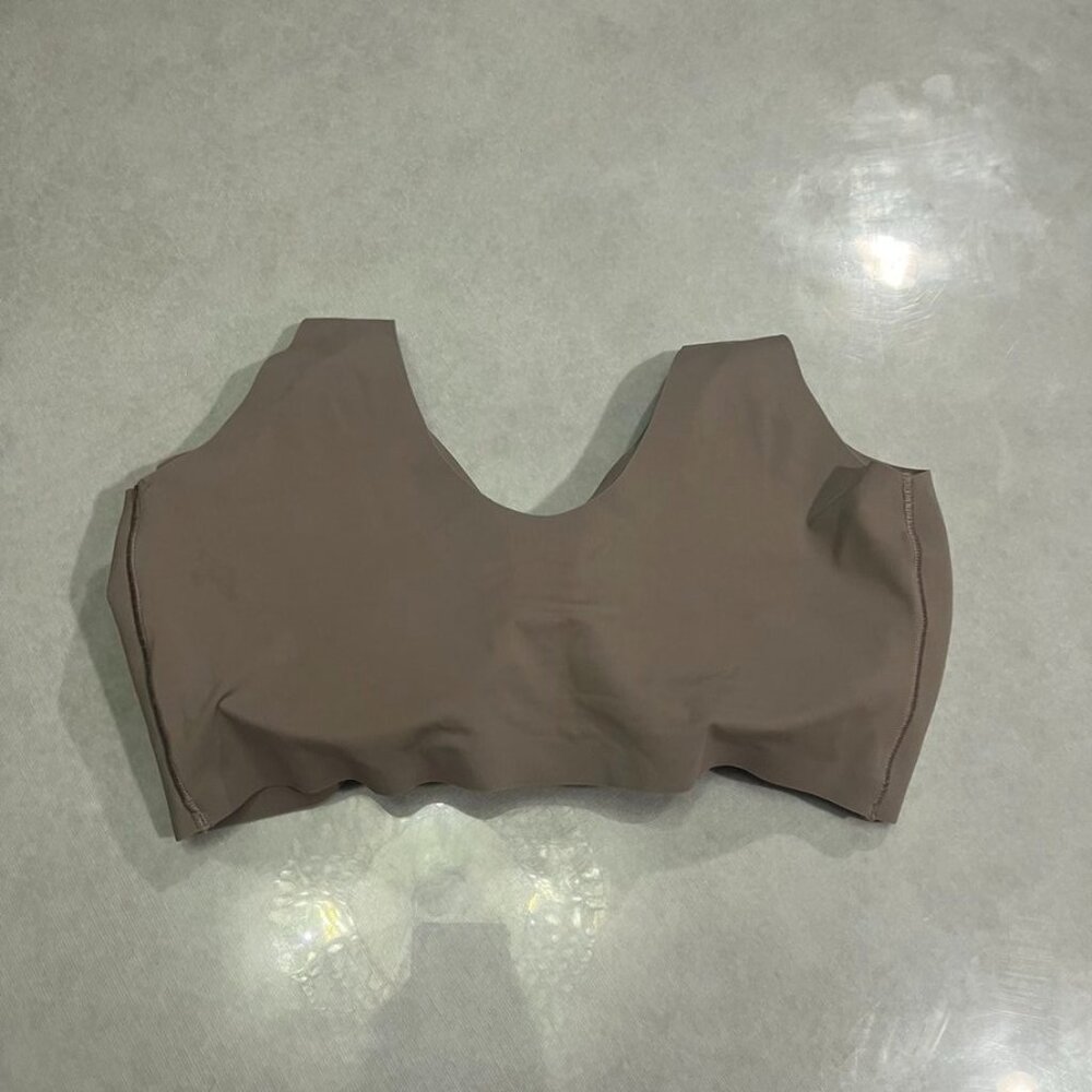 New L True & Co Wireless Comfort Bra Smooth Stretch Taupe - Picture 4 of 5